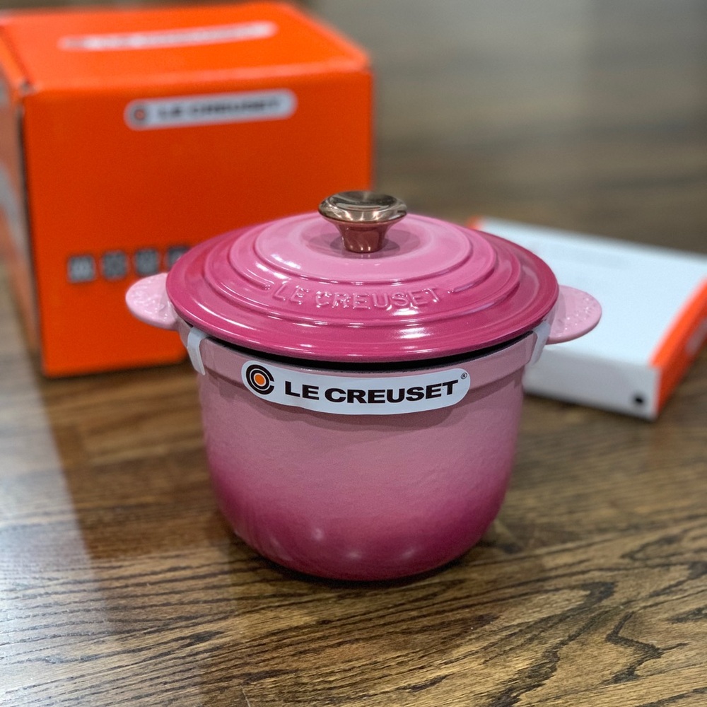 New Le Creuset Berry Rice Pot Every Cocotte 20cm with Inner Lid